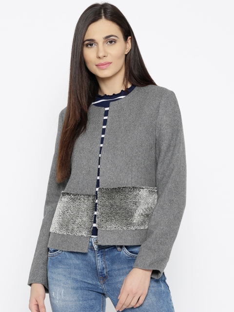 

ESPRIT Women Grey Solid Tailored Jacket
