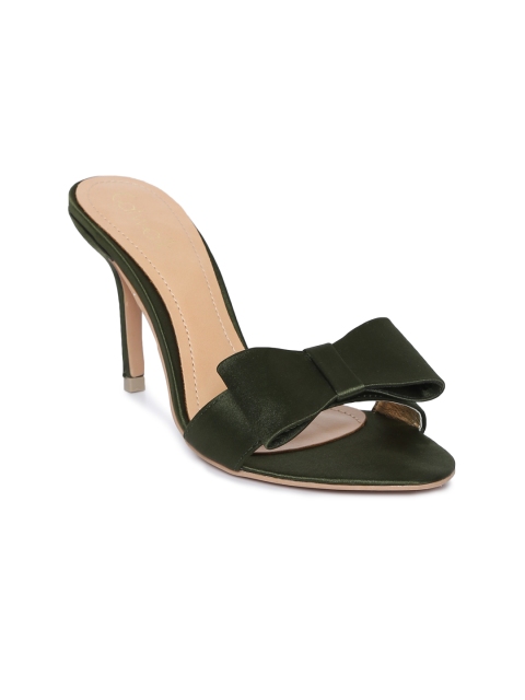 

Catwalk Women Green Solid Stiletto Sandals