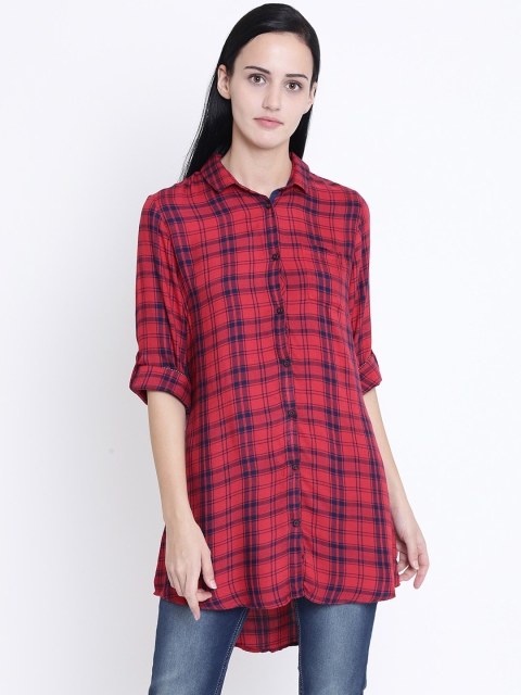 

Crimsoune Club Red Checked Tunic