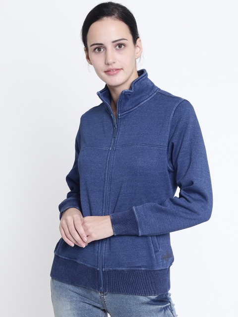 

Crimsoune Club Women Navy Blue Solid Sweatshirt