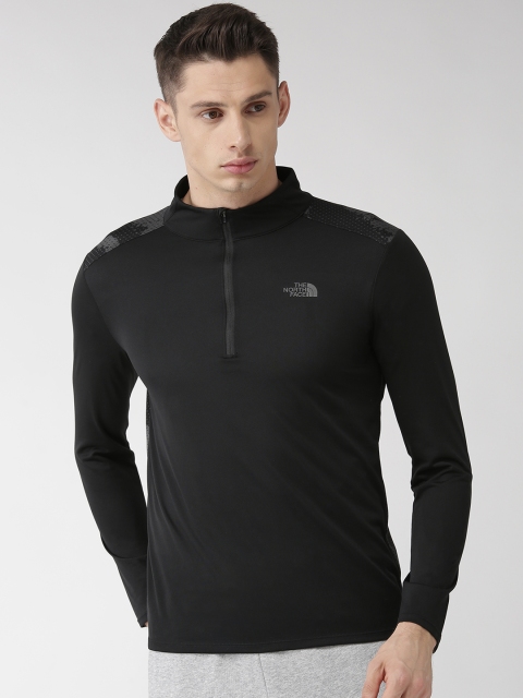 

The North Face Men Black Printed Back Versitas 1/4 Zip T-shirt