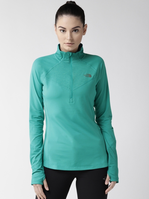 

The North Face Women Green Winter Warm 1/2 Zip Track Top