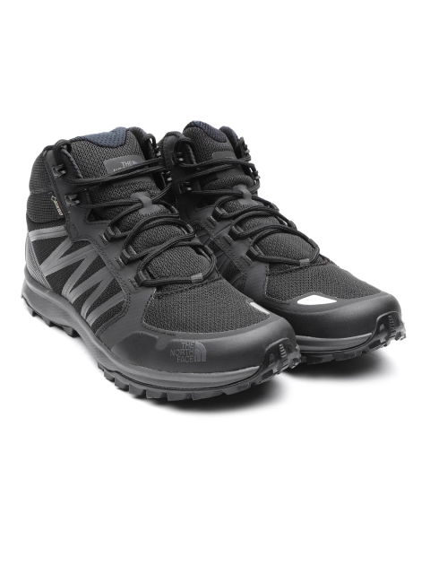 

The North Face Men Black Solid Litewave Fastpack Mid GTX Graphic Hiking Shoes