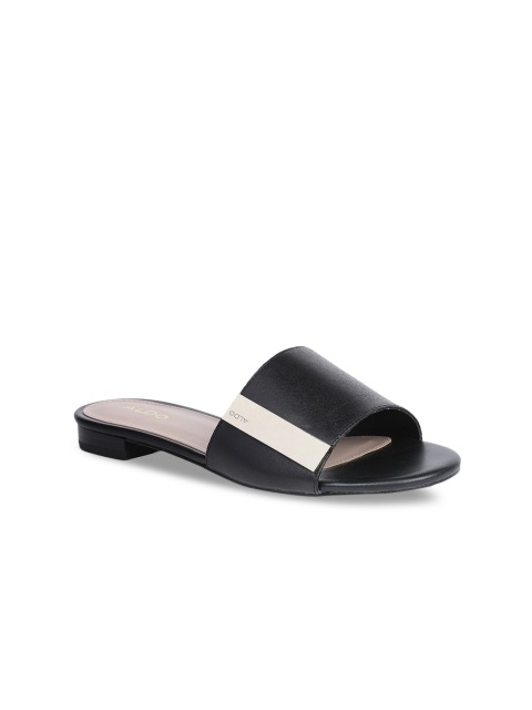 

ALDO Women Black Solid Open Toe Flats