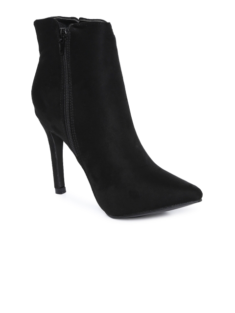 

Catwalk Women Black Solid Heeled Boots