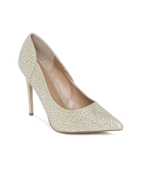 

Catwalk Women Gold-Toned Embellished Pumps