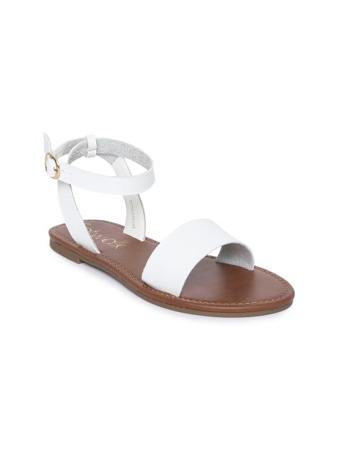 

Catwalk Women White Solid Open Toe Flats