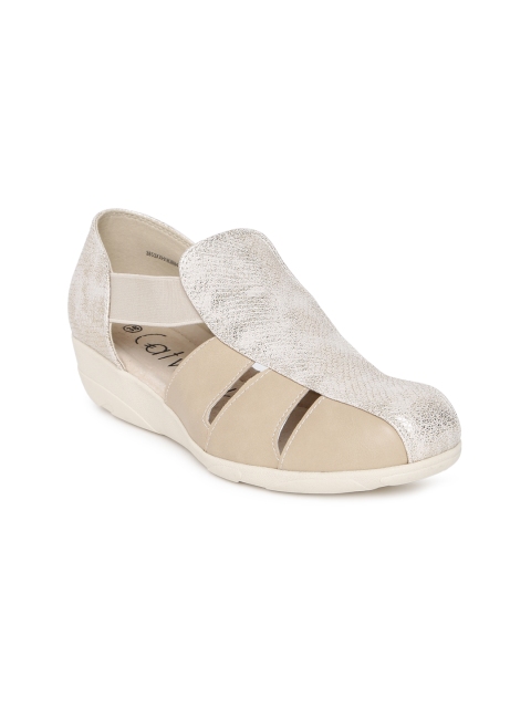

Catwalk Women Gold-Toned Solid Sandals