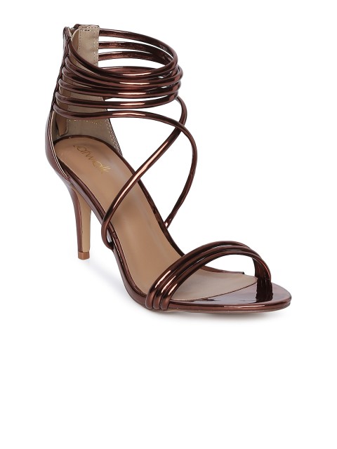 

Catwalk Women Bronze-Toned Solid Open Toe Sandals