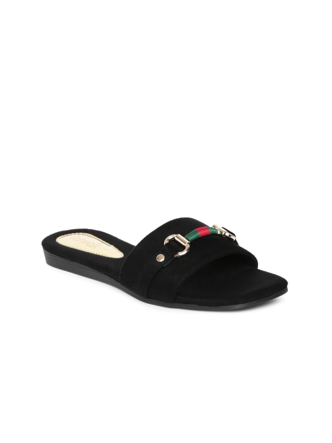 

Catwalk Women Black Solid Open Toe Flats