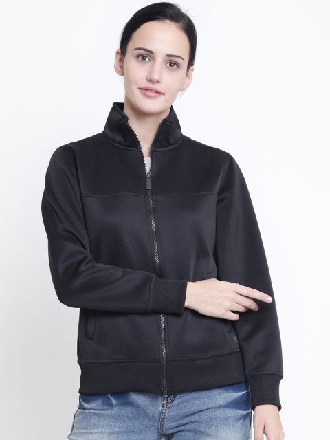 

Crimsoune Club Women Black Solid Sweatshirt