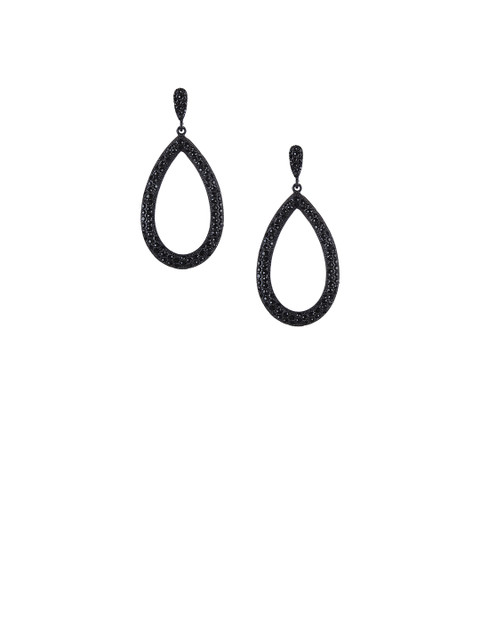 

Mali Fionna Black Oval Drop Earrings