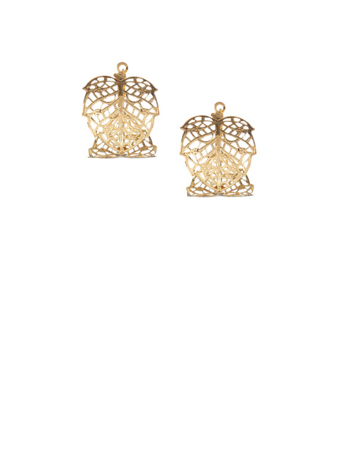 

Mali Fionna Gold-Toned Circular Hoop Earrings