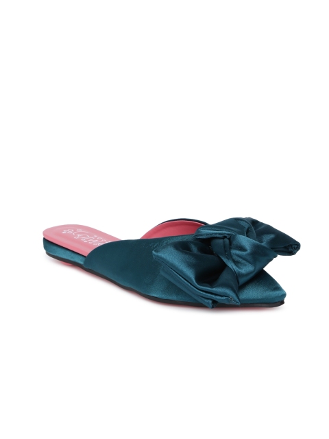 

Catwalk Women Teal Blue Solid Mules