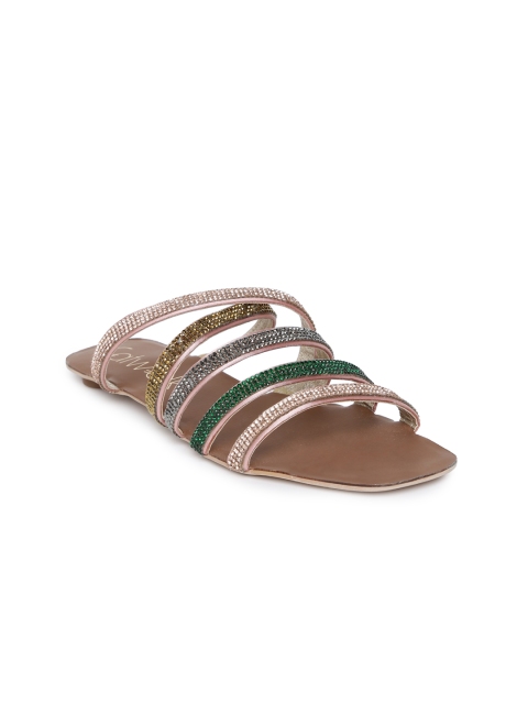 

Catwalk Women Multicoloured Solid Synthetic Open Toe Flats, Multi