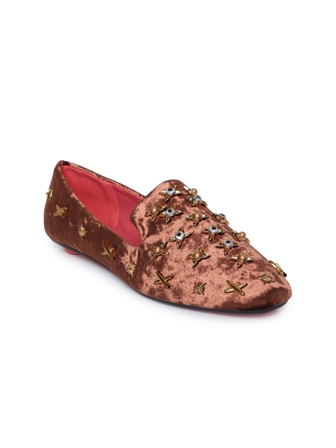 

Catwalk Women Brown Embellished Ballerinas