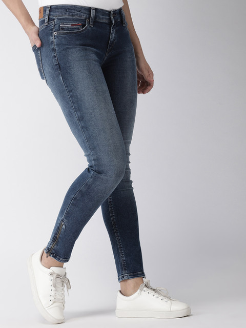 

Tommy Hilfiger Women Blue Nora Skinny Fit Mid-Rise Clean Look Stretchable Jeans