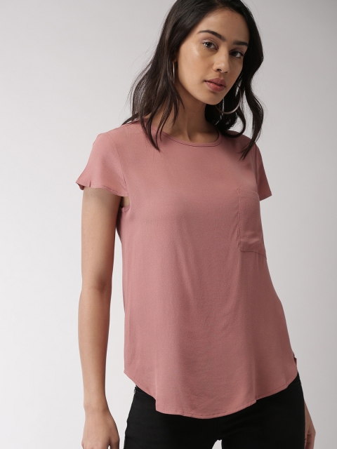 

FOREVER 21 Women Mauve Solid Top
