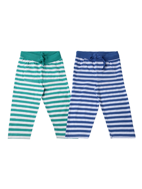 

Dollar Champion Kidswear Boys Green And Blue Lounge Shorts Pack Of 2