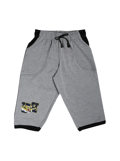 

Dollar Champion Kidswear Boys Grey Melange Solid Lounge Shorts