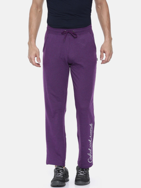 

Jack & Jones Men Purple Solid Track Pants