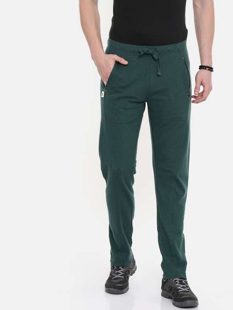 

Jack & Jones Men Green Solid Track Pants