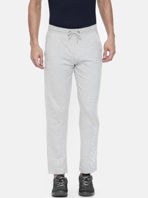 

Jack & Jones Men Grey Solid Track Pants