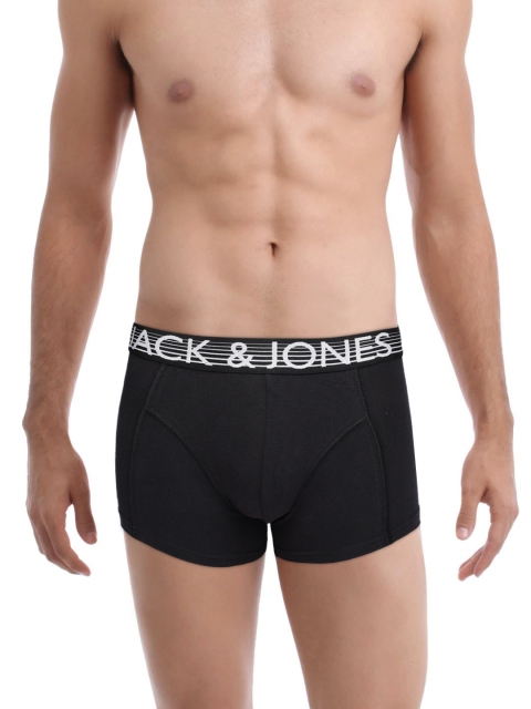 

Jack & Jones Men Black Solid Trunk 2017175013