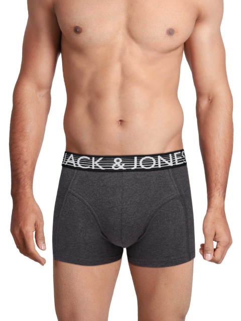 

Jack & Jones Dark Grey Melange Solid Chief Trunks 2017175008