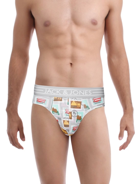 

Jack & Jones Men Multicoloured Printed Briefs 2029411001, Multi