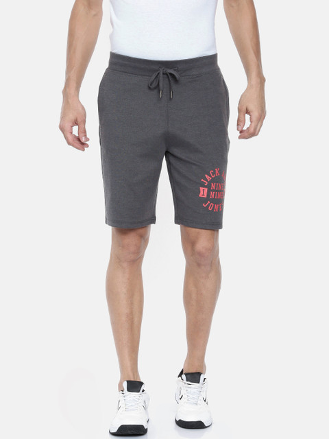 

Jack & Jones Men Grey Regular Fit Regular Shorts
