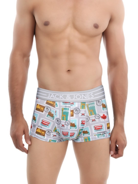 

Jack & Jones Grey Printed Briefs 2029410001, White