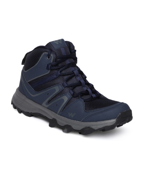 

Wildcraft Men Navy Blue Mesh Mid-Top Trekking Shoes