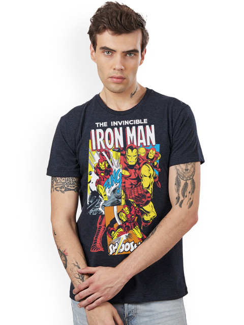 

Free Authority Men Black Avengers Printed T-shirt