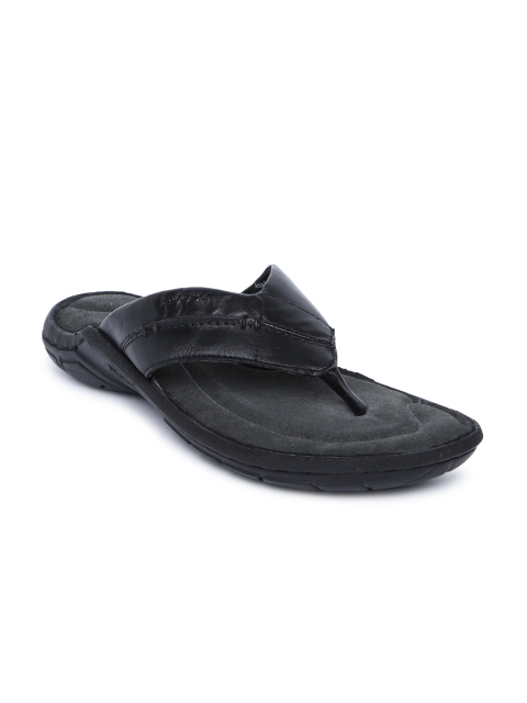 

Ruosh Men Black Comfort Sandals