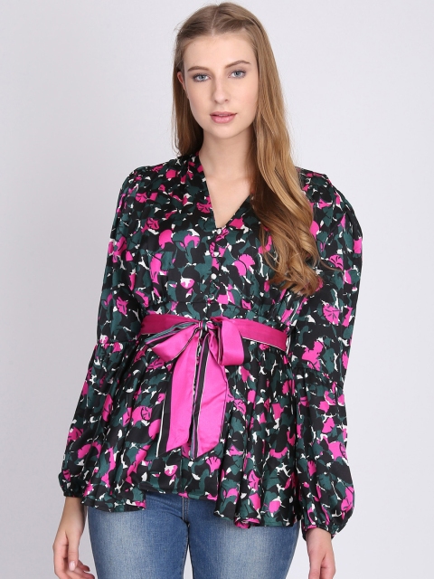 

NIZA Women Pink Printed Top