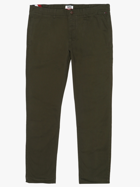 

Tommy Hilfiger Men Green Regular Fit Solid Chinos