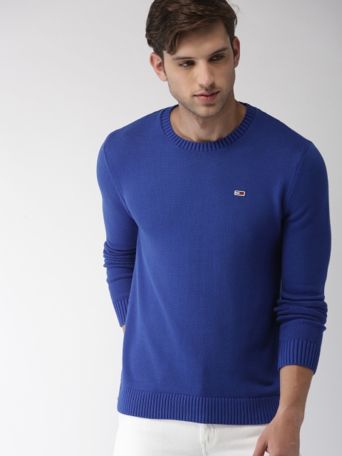 

Tommy Hilfiger Men Blue Solid Pullover
