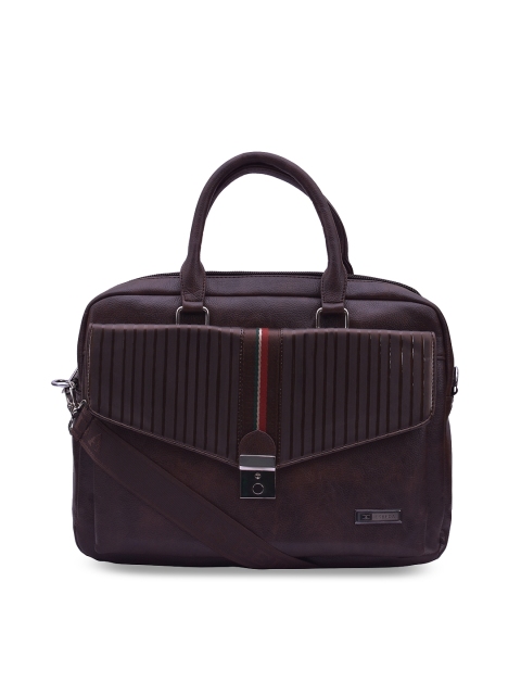 

ESBEDA Unisex Brown Solid Laptop Bag
