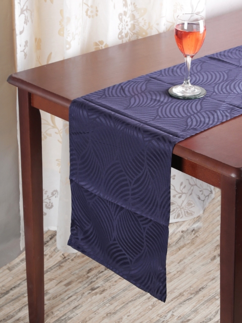 

RANGRAGE Navy Blue Abstract Table Runner