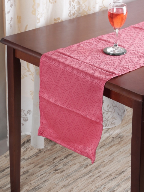 

RANGRAGE Pink Geometric Table Runner