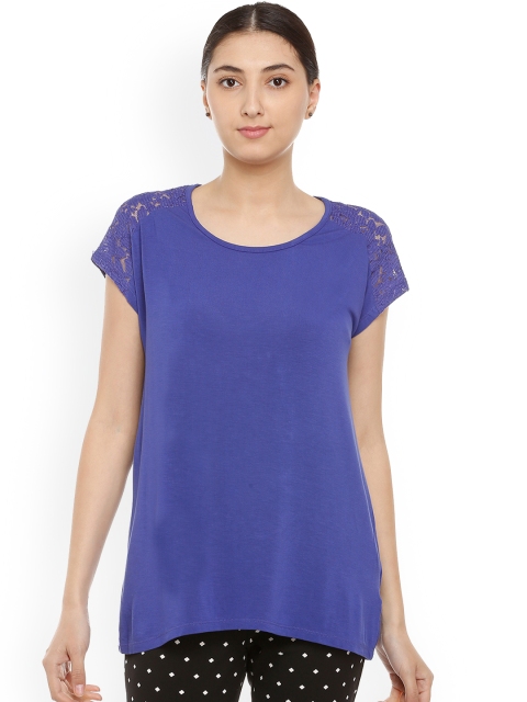 

Van Heusen Woman Blue Solid Top