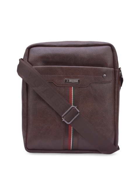 

ESBEDA Brown Solid Messenger Bag