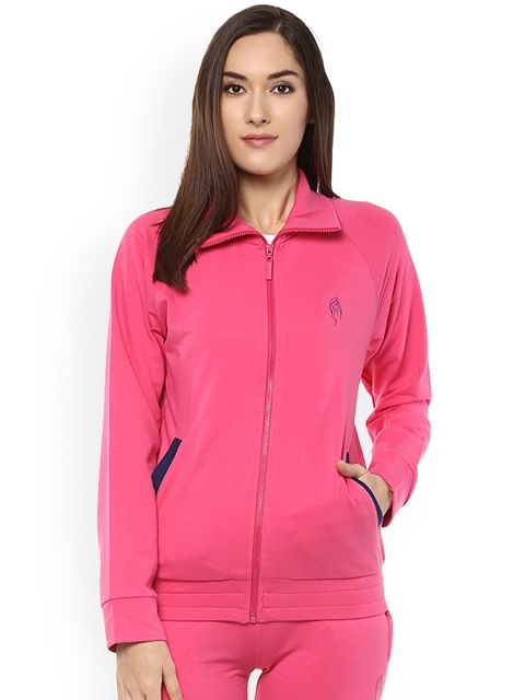 

Sakhi Sang Women Pink Solid Sporty Jacket