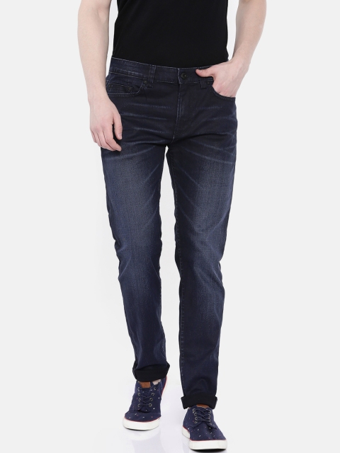 

ONLY & SONS Men Dark Blue Skinny Fit Mid-Rise Clean Look Stretchable Jeans
