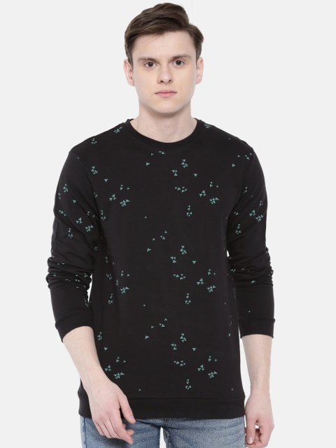 

ONLY & SONS Men Black Printed Sweatshirt