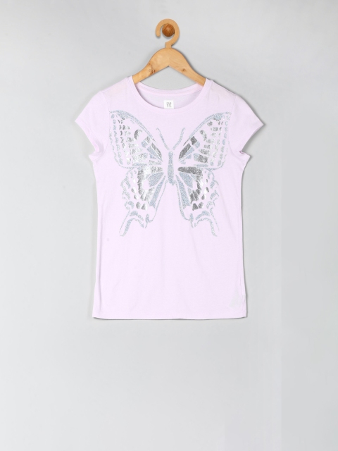 

GAP Girls Graphic Short Sleeve T-shirt, Lavender