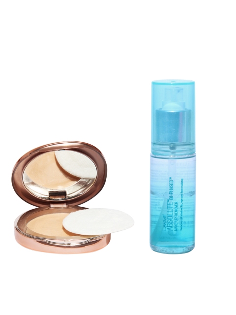 

Lakme Set Melon Flawless Matte Complexion Compact & Absolute Bi-Phased Make-Up Remover, Beige