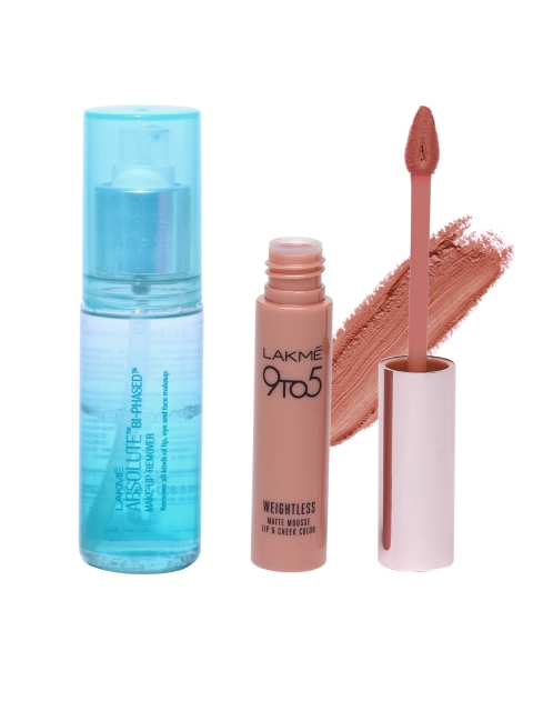 

Lakme Set Of Makeup Remover & Lipstick, Nude