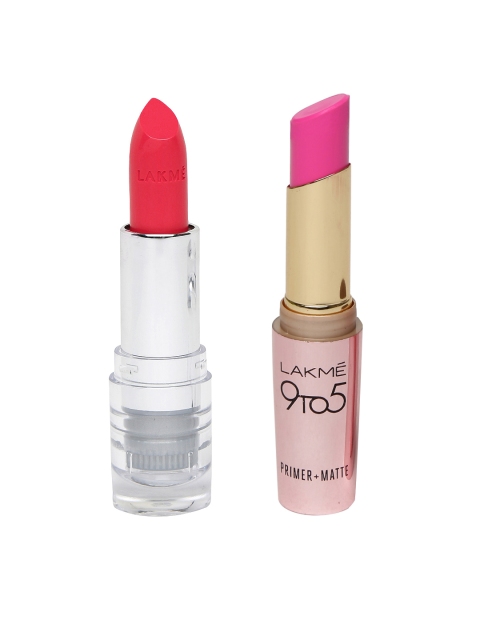 

Lakme Set Of 2 Lipstick, Pink